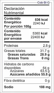 Tabla-nutrimental-Cobertura-Alpezzi-Blanca-500g