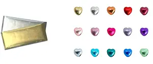 Barra chocolate y corazones de colores foil MINI