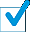 Checkmark sola AZUL OSCURO MINI 30x